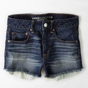 American Eagle High Rise Cutoff Jean Short
